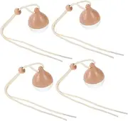 EXAOMBLE 4Pcs Car Aromatherapy Pendant Refillable Perfume Diffuser for Vehicles Durable Hanging Essential Oil Bottle with Cap Car Freshener Decoration