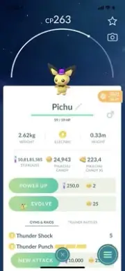 New Year Top Hat Pichu ( Non Shiny ) - Egg Exclusive Pokemon Go Trading ☑️