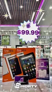 Amazon Fire HD 8 (10th Generation) 32GB, Wi-Fi, 8in - Black & White READ CAPTION