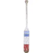 Lavida Oar Rustic SML Home/Office Beachside Ornament Decor 70x7cm WHT/RED