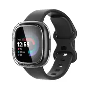 SPIGEN Versa 4/ Sense 2 Case, Genuine Ultra Hybrid Screen Protection Slim TPU Cover for Fitbit