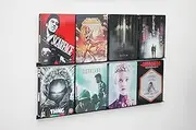 NewGround Designs DVD and Bluray Wall Mount, Display Shelf (for 8 Films), Steelbook, Holder, Wall Mount