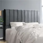 183cm Artiss Bed Head Headboard King Velvet - VELA Grey