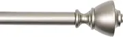Amazon Basics 1-Inch Wall Curtain Rod with Urn Finials, 36 to 72 Inch, Nickel
