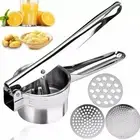 Potato Ricer Masher Heavy Duty Steel Press Mashed Kitchs Potatoes D4H7