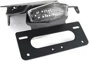 License Plate Holder Rear Tail Tidy Compatible with Fender Eliminator Kit Compatible with Triumph Bonneville T100 / SE/Scrambler/THRUXTON Number(Clear)