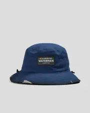 [Quiksilver] Quiksilver Men's Lay Day Wide Brim Hat in Majolica Blue Size Large/XL L/XL Majolica Blue