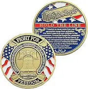 U.S. Liberty Bell Fight for Freedom Coin We The People Hold The Line Challenge Coin Token