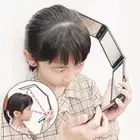 Makeup Mirror Tri-Fold Hairdressing Self Haircut Hanging Hook Beauty Bathroom