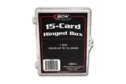 BCW 15 Card Hinged Playing Card Box Collect Storage Collector Holder