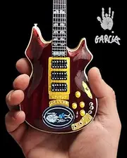 Axe Heaven Jerry Garcia Rosebud Tribute Mini Guitar Replica Collectible Officially Licensed JG-149