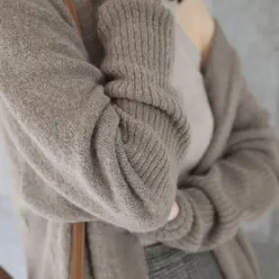 【M SELECT】韓 女款 慵懶風中長款毛衣 休閒針織外套