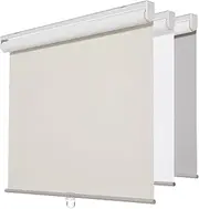 Persilux Roller Window Shades Cordless Blinds Window Blinds 100% Blackout Roller Shades UV Protection Energy Saving Window Treatment for Windows, Home and Office (35" W x 72" H, Beige)