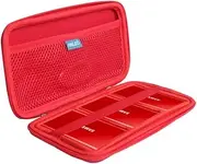 Anleo Hard Travel Case for Samsung T7 / T7 Touch Portable SSD 1TB 2TB 500GB USB 3.2 External Solid State Drive (Red)