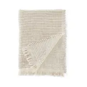 Harmony Waffle Throw - White &amp; Brown