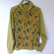 Imperious Sweatshirt Mens 2XL Olive Green Faded Camo Splat Man Snap Front New