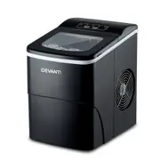 Sir John's Gifts 2L Portable Ice Cube Maker Machine Benchtop Easy Quick-Black