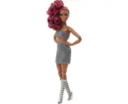 Barbie Signature Fully Posable Barbie Looks Doll (Petite, Curly Red Hair) - Barbie Gift Toy for Girls