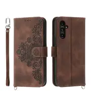 Embossed Leather Phone Case For Samsung Galaxy A15