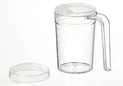 Homecraft Shatterproof Mug, Spout and Recessed Lids, 400ml, Large Handle Dining Aid for Easy and Safe Consumption of Liquids, Coffee and Tea Cup for Elderly, Disabled, and Handicapped Users