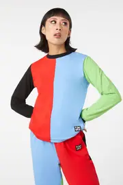 80S Colour Block Top