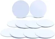 NFC PVC Coin 25mm NTAG 215 540 Byte No Adhesive White Pack of 10