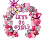 ANYPARTY Balloons Hot Pink 138Pcs Garland Arch Cowgirl Theme Party Decor