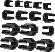 SUPVOX 15Pcs Wall Pole Holder for Fishing Rods and Billiard Cues Durable Wall Mount Bracket for and Organization of Fishing Gear and Pool Sticks