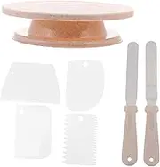 FIXOSHEE Rotating Cake Stand Decorating Supplies for Bakery with Smooth Turning Design Materials Stable Base for Creating Beautiful Borders and Even