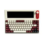 AJAZZ AKP846 84 Keys Smart Display Wired Mechanical Gaming Keyboard with 10.1-inch Color Screen Gasket Structure Hot Swa
