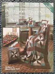 CROCHETED PATCHWORK GRANNYS Afghans Pillow & Bedspreads Crochet Booklet (H)