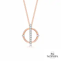 在飛比找PChome24h購物優惠-SOPHIA 蘇菲亞珠寶 - 鐘擺 14K雙色(玫瑰金+白金