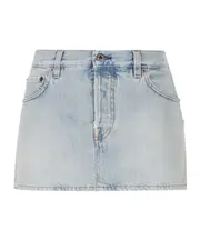 Miu Miu Denim Mini Skirt IT40,IT38 light blue