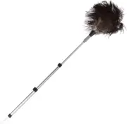Ostrich Feather Duster with Extension Pole up to 42"..