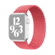 For Apple Watch Series 3,42-mm Case,Nylon Woven Watchband Size Medium,Pink