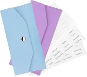 Homoyoyo 2 Sets PU Cash Wallet Money Holder Organizer for Cash Coins Receipts and Cards for Daily Use Travel and Gifting Compact Lightweight Design