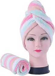DONFAMDS Hair Drying Cap Bath Towel Women's Bath Wrap Quick Drying Towel Thicken Absorbent Cap Soft Breathable Wrap for Travel