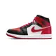 Air Jordan 1 休閒鞋 Mid Bred Toe 黑紅白 女鞋 男女段 BQ6472-079