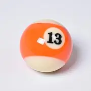 1Pcs Mini Resin Billiards, Resin Billiard Ball, Mini Billiard Ball, Kids Toys for Game Rooms Recreation Games Billiard Supplies 52.5mm,13
