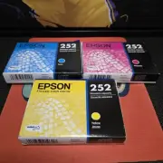 Epson 252 DuraBrite Ultra Printer Ink - Yellow, Magenta, & Cyan exp