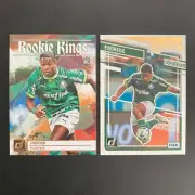 Endrick 2023-24 Donruss Rookie Kings #25 + The Rookies #14, FIFA Palmeiras RC 1