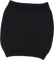 Wool Waistband Abdominal Protector Belt for Unisex Warmth and Support for Kidney and Stomach Comfortable Elastic Waist Support for All Day Use Black