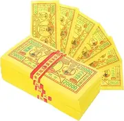 Tofficu Sacrifice Paper 350 Sheets of Heaven Bank Note Money for Ancestor Worship Multi-