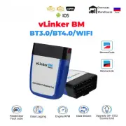 Scanner Wifi Bluetooth 4.0 OBD2 OBD 2 Car Diagnostic Auto Scan Tool Bimmercode