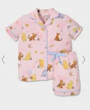 Peter Alexander Girls Winnie The Pooh Classic PJ Set Size 8 Yrs RRP$69.95