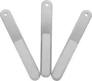 PLAFOPE 3pcs Nail File Cuticle File Nail Trimming Tools Manicure Tool Nails Files Nail Buffer Nail Trimming Files Fingernail Cleaner Nail Supplies Nail Cleaner Tool Silver Stainless Steel