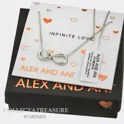 Authentic Alex and Ani Infinite Love.925 Sterling Silver 18" Adjustable Necklace