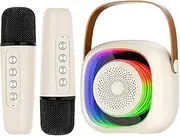 Wireless Karaoke Machine - RGB Color Light Wireless Karaoke Speaker,Portable Microphone and Speaker for Outdoor, Family, Home Use, Suitable for Wedding, Birthday