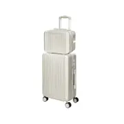 Slimbridge 14"+ 20" Luggage Suitcase Set Lightweight White