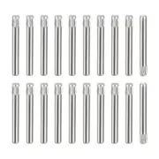 2x18mm 304 Stainless Steel Dowel Pins, 50Pcs Knurled Head Flat End Dowel Pin